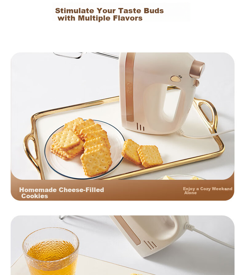 KPS KS938DC Electric Handheld Mixer Whisk Cream Beater for Home Baking 19