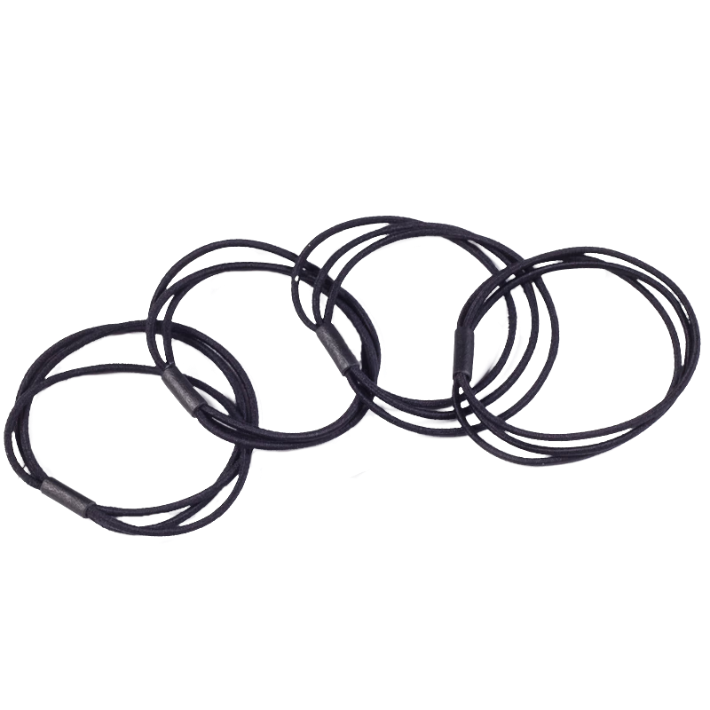 MEIFUYU Ultra Wide Thick Seamless Hair Ties Milk Coffee Color 6 Pieces High Elastic Hair Bands High Ponytail WH7228