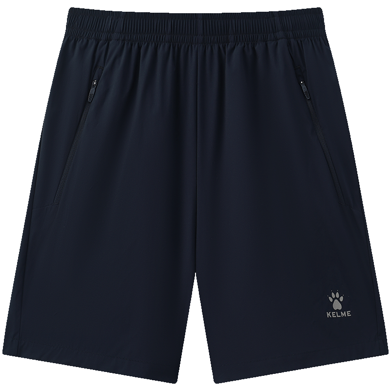 KELME Men's Sports Shorts Quick-Dry Training Running Shorts Midnight Blue [Upgraded Quick-Dry Antibacterial] L