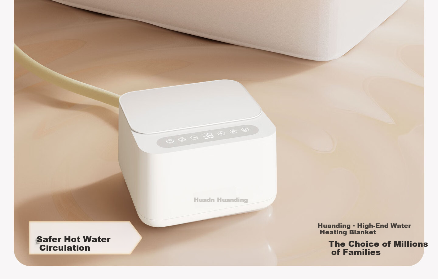 Huanding [Water Shortage Power Off] Water Heating Electric Blanket Water Heating Blanket Water Electric Mattress Compatible with Mijia APP 1.5*1.8m 11