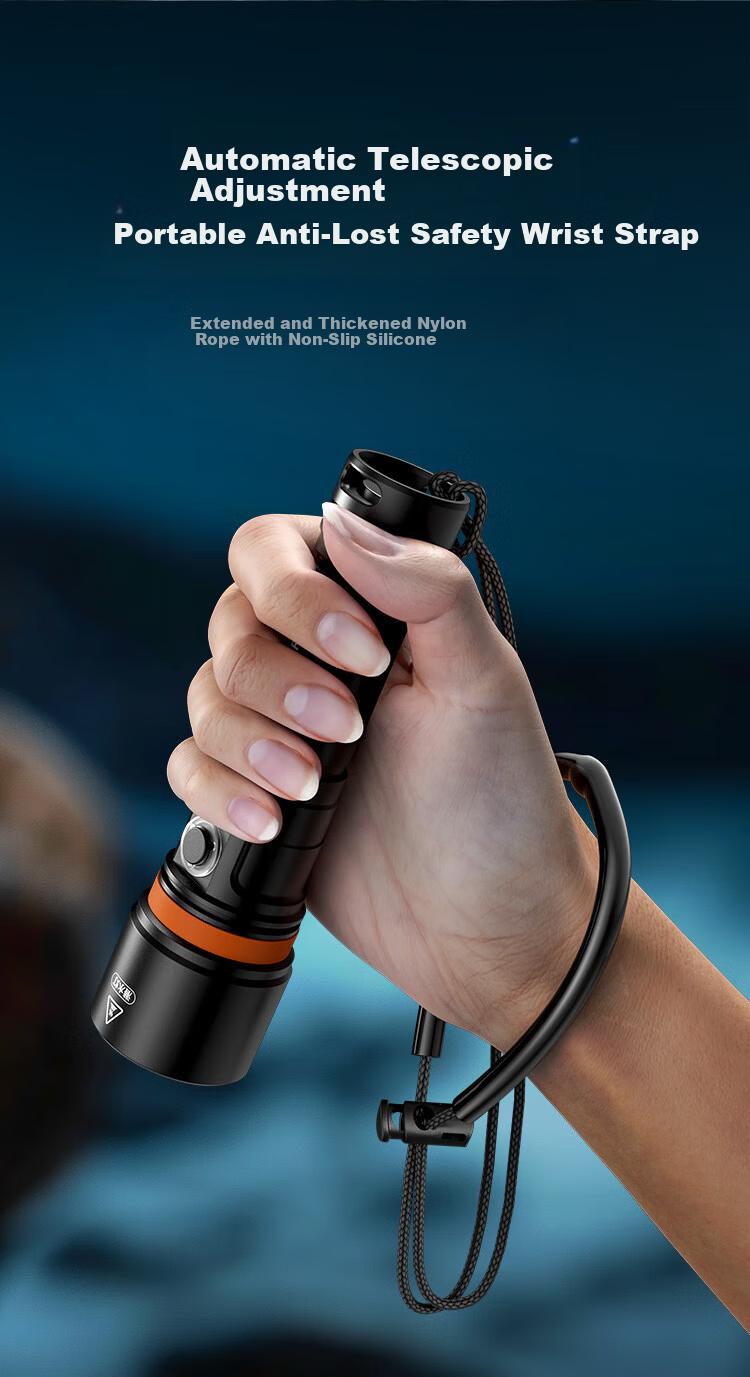 SupFire Underwater Diving Flashlight Professional High Brightness Waterproof Long Battery Life Outdoor Night Diving Sea Fishing Light 13