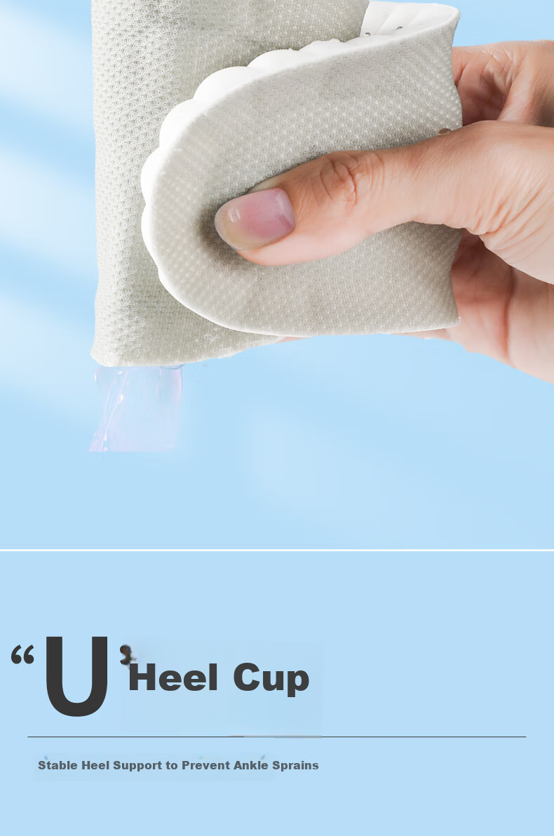 FOOTOPPO High-Elastic Air Cushion Sports Insoles for Men, Shock-Absorbing, Soft And Bouncy, Breathable, Long-Standing, Anti-Foot Pain, Ultra-Soft Basketball Insoles, Thickened 13
