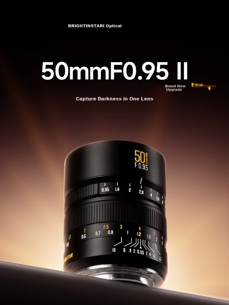 Xingyao Optics Xingyao 50mm F0.95 Full-Frame 2nd Generation Portrait Large Aperture Night God Lens 50mm F0.95 Lens for Nikon Z Mount 1