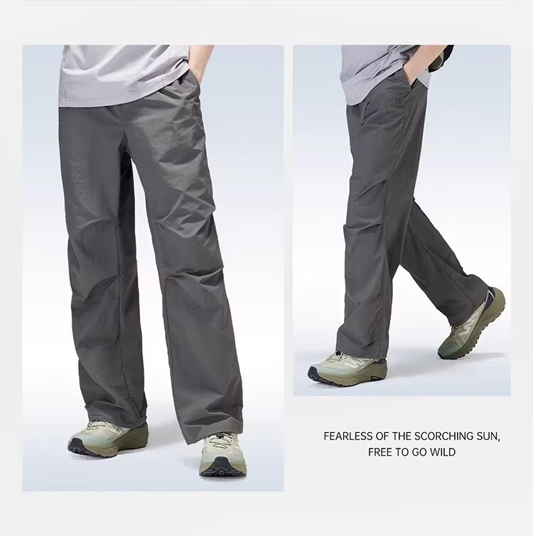 CAMEL [Wang Junkai's Choice] Outdoor Quick-Dry Pants, Spring And Summer Cool Breathable Sun Protection Wide-Leg Trousers, Hiking Paratrooper Pants 19