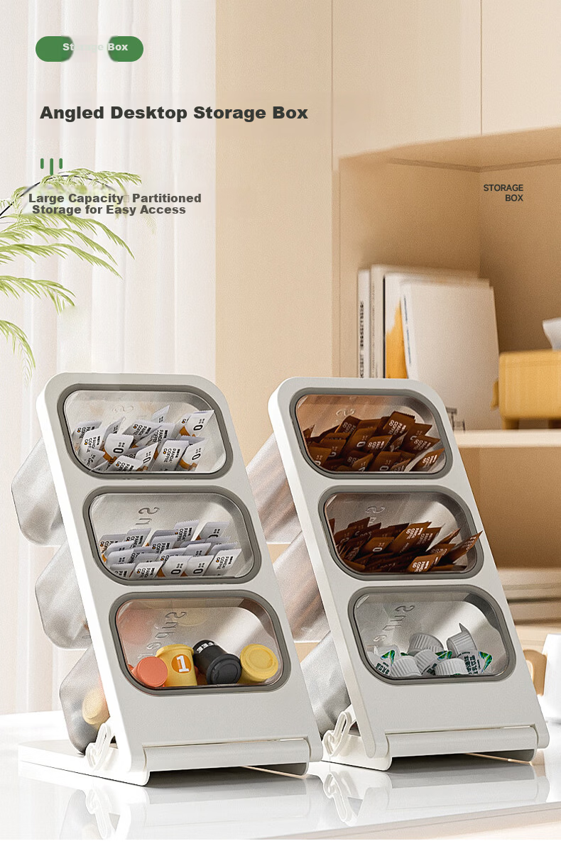 Kousu Multifunctional Cosmetic Storage Box Student Pen Holder Large Capacity Marker Brush Crayon Children's Slant Pen Rack 1