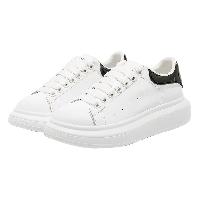 Daphne Popular White Sneakers for Women 2026 Spring New Versatile Sports Casual Shoes White Pink Size 37