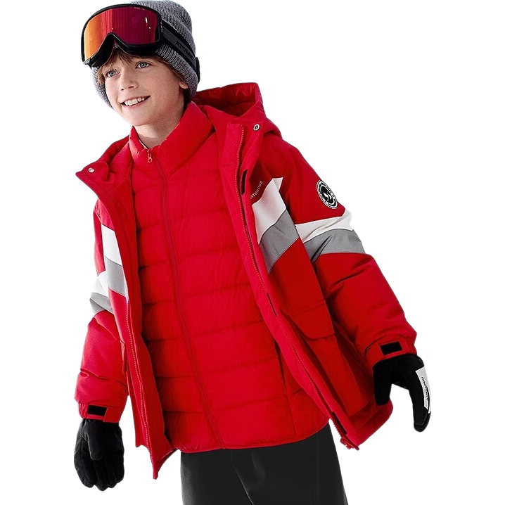 BALABALA Kids Down Jacket Boys Girls 2025 New Winter Thickened Warm Two-Piece Set Windproof Waterproof Breathable Technology