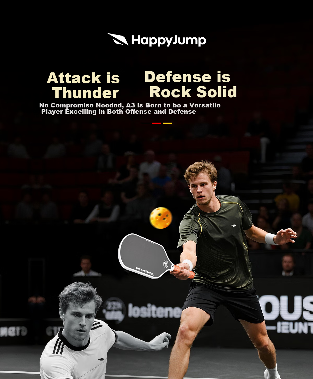 HiJump (Germany) Pickleball Paddle T700 High-End Carbon Fiber Offensive and Defensive Matte Professional Tournament Single Paddle Set 3