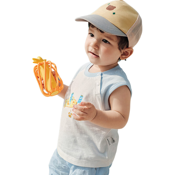 Balabala Baby Sleeveless T-Shirt Vest Girls Boys Infant Clothing 2026 New Summer Cotton Soft Top