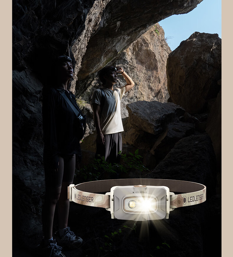LED LENSER High-Intensity Headlamp HF4R, Outdoor Night Fishing Light, Beach Combing Light, Mountain Climbing Light, Long-Lasting Battery Life, Waterproof, Off-Road Hiking 9