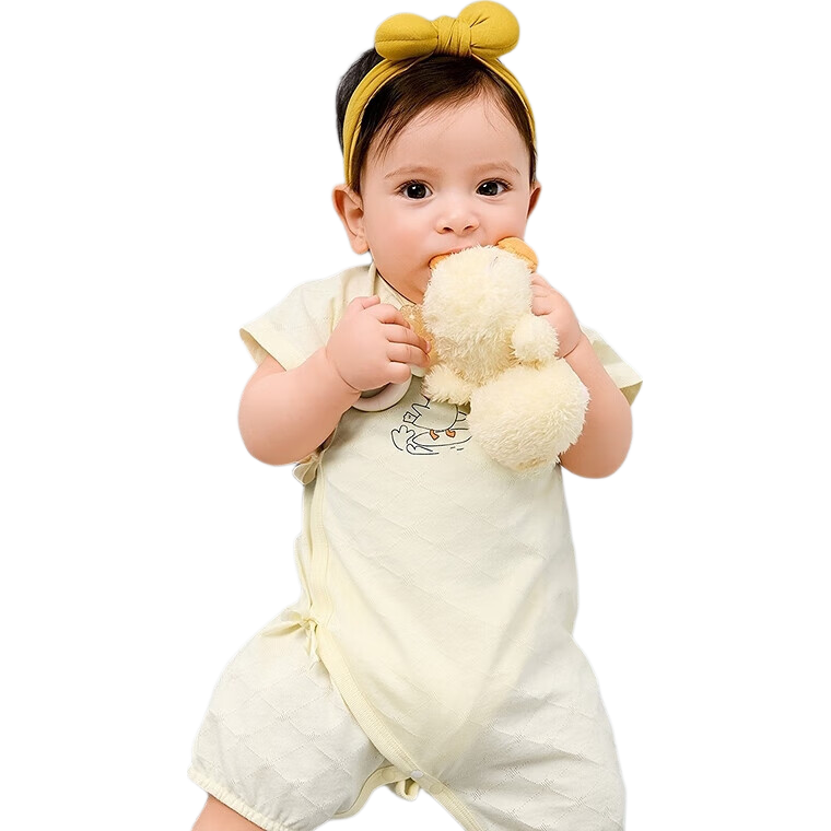 BALABALA Newborn Baby Romper Bodysuit Summer 2025 Short and Long Sleeve Two-Piece Set Fresh Style 208225133202