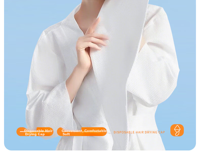 Beianshi Disposable Thickened Hair Drying Towel for Women, Individually Packaged, Absorbent Shower Cap, Travel Hotel Use, Pack of 3 3