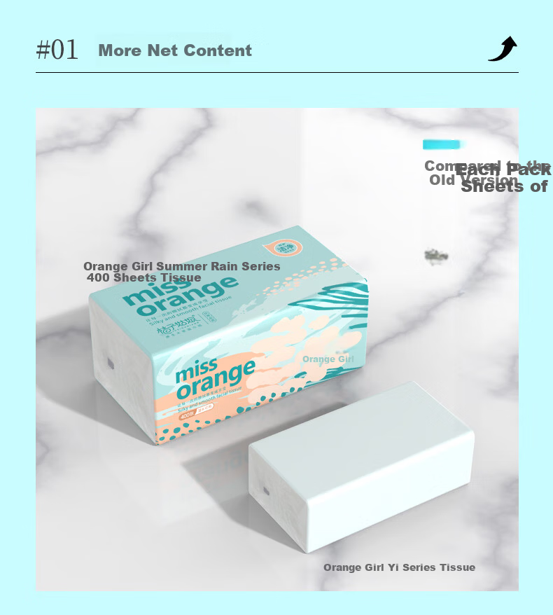 JUZI GUNIANG Hanging Tissue 5-Ply 260 Sheets * 6 Packs Household Handkerchief Paper Bulk Wholesale Wet-Resistant Toilet Paper 5