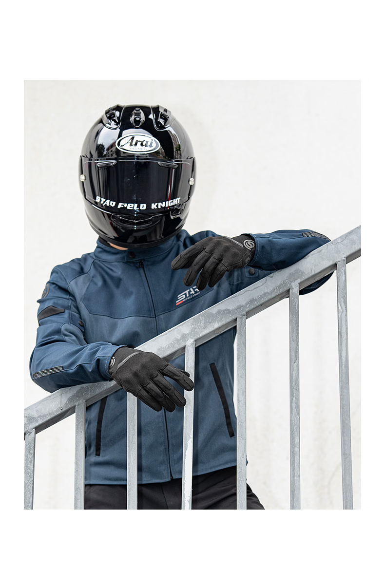 STAR FIELD KNIGHT Motorcycle Riding Gloves Unisex Spring Summer Breathable Retro Thin SKG577 Beige Size M 20