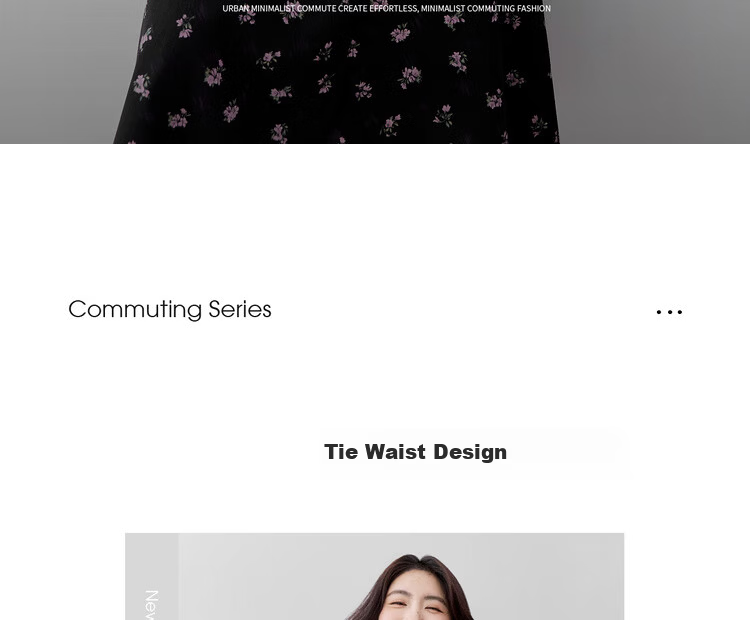 Shangdu Bila V-Neck Short Sleeve Printed Dress Women Summer Waist Slimming Tea Break Floral Elegant Commuter Mid-Length Dress 2