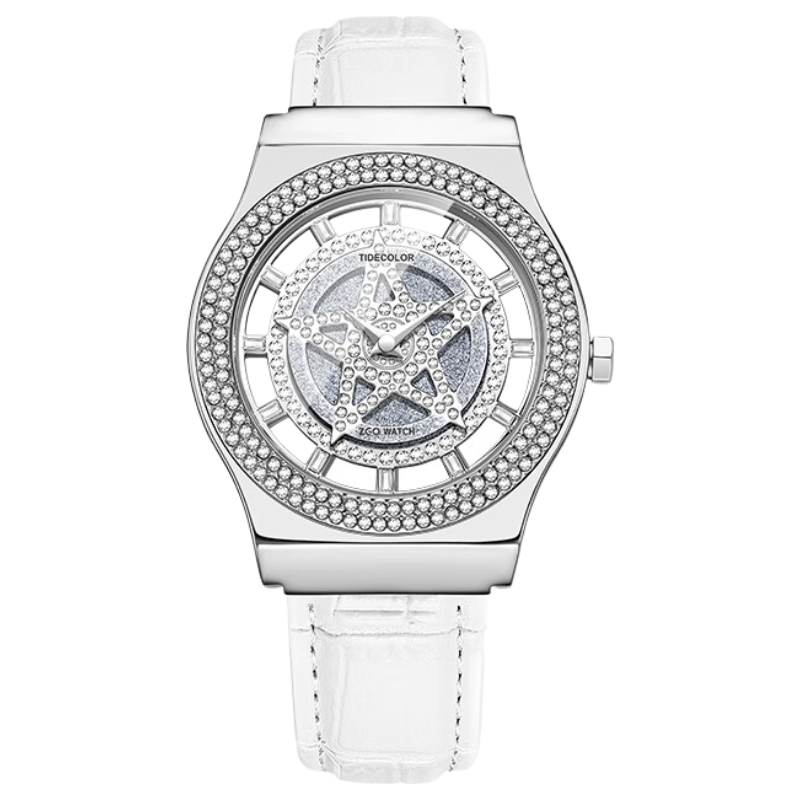 ZGO Pentagram Women's Watch Starry Sky Luxury Valentine's Day Birthday Gift for Girlfriend