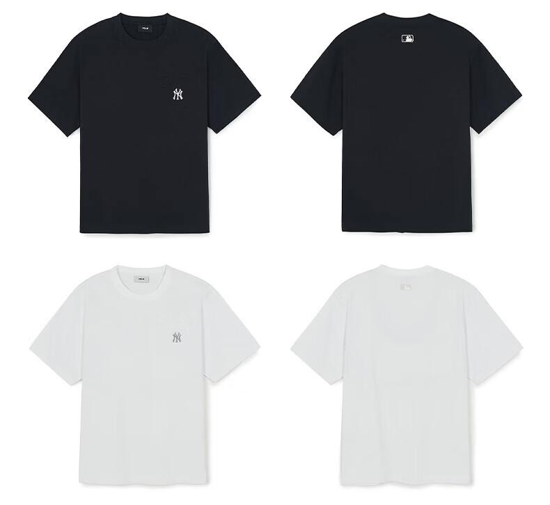 MLB Unisex Short Sleeve Sun Protection T-Shirt Casual Sports Loose Fit 26 New 3ATSB0263-45PKM-L 19