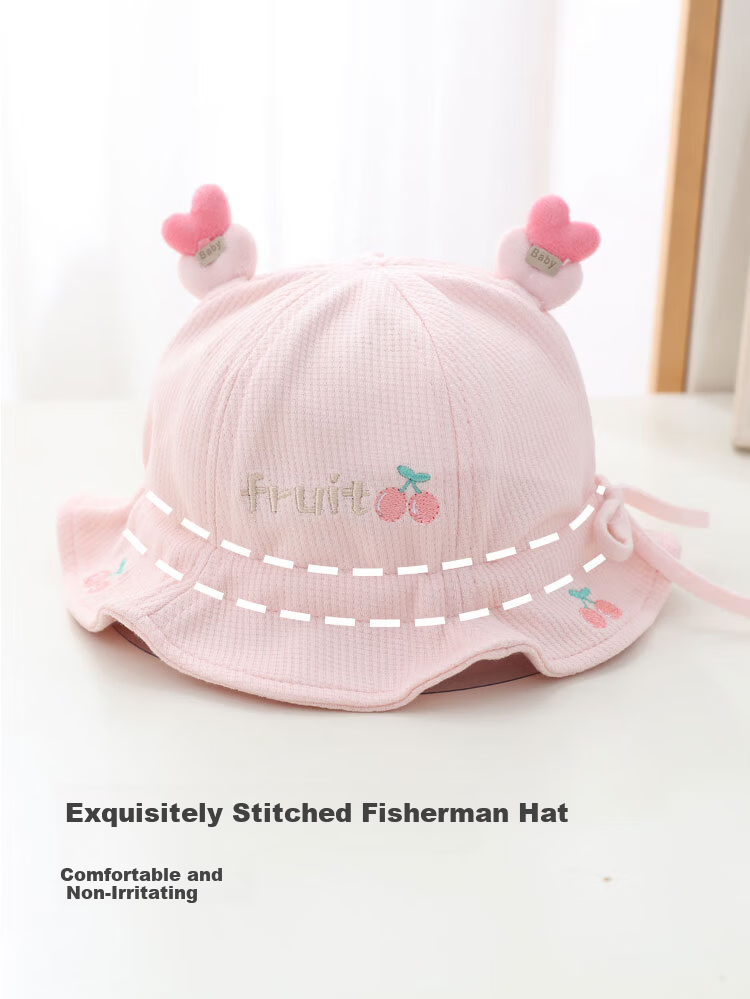 Benaxi Baby Hat Spring and Autumn Thin Style Unisex Infant Newborn Fisherman Sunshade Sun Protection Summer Hat 7