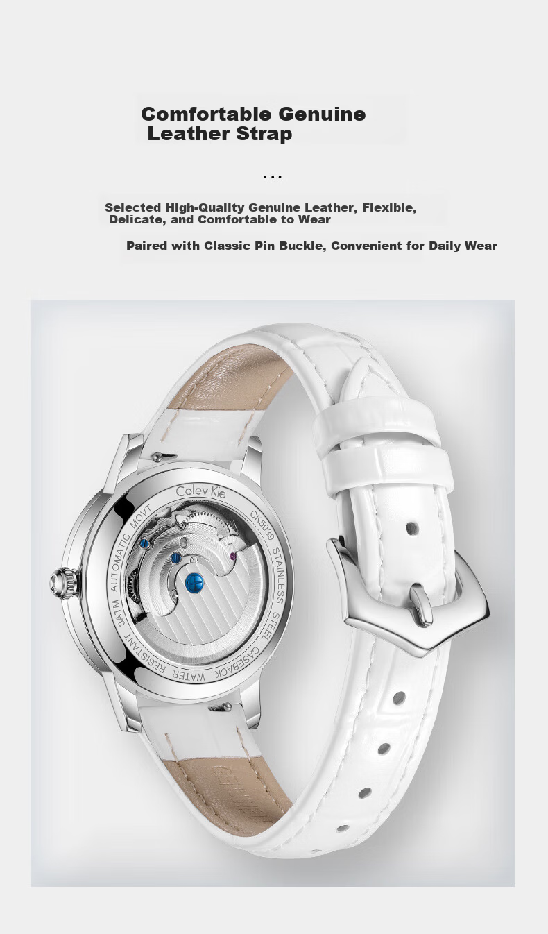 Colevkie Women's Mechanical Watch New Luxury Brand Top Ten Boutique High-End Birthday Gift for Women 10