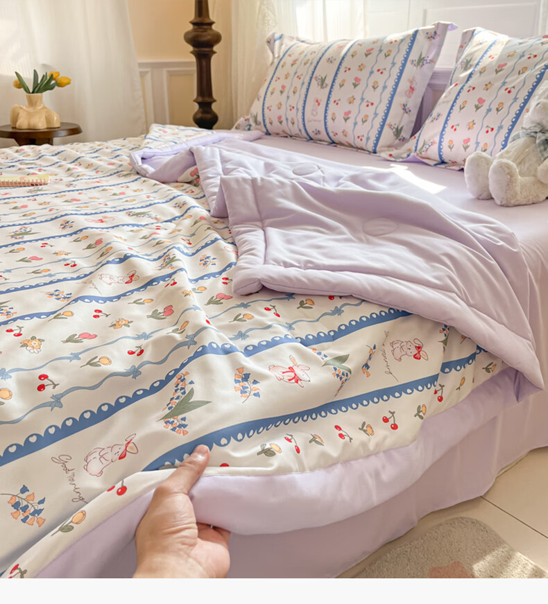 Hodo 10A Antibacterial Summer Quilt Air Conditioning Quilt Single Dormitory Cooling Quilt Summer Quilt Core 2*2.3m Huayue 4
