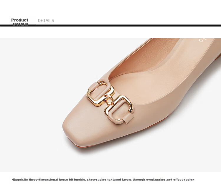 Laird Spring/Summer 2026 New Fashion Elegant Buckle Commuter Women's Flats 5M50603 Black BKL 37 4