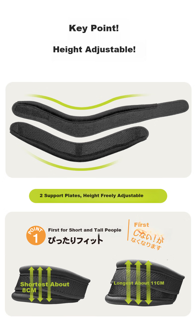 AURBOSHI Korean Imported Neck Brace Cervical Collar Neck Support Neck Warmer Unisex Cervical Spine Fixator Gray Neck Brace L 6