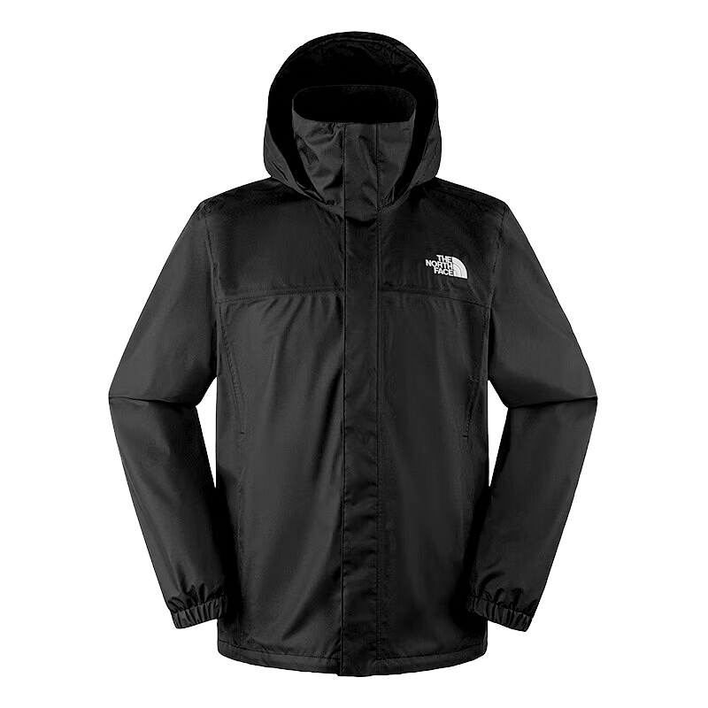 The North Face Men's Outdoor Waterproof Single-Layer Hard Shell Jacket 8BA8, Cosmic Black/4H0, 3XL
