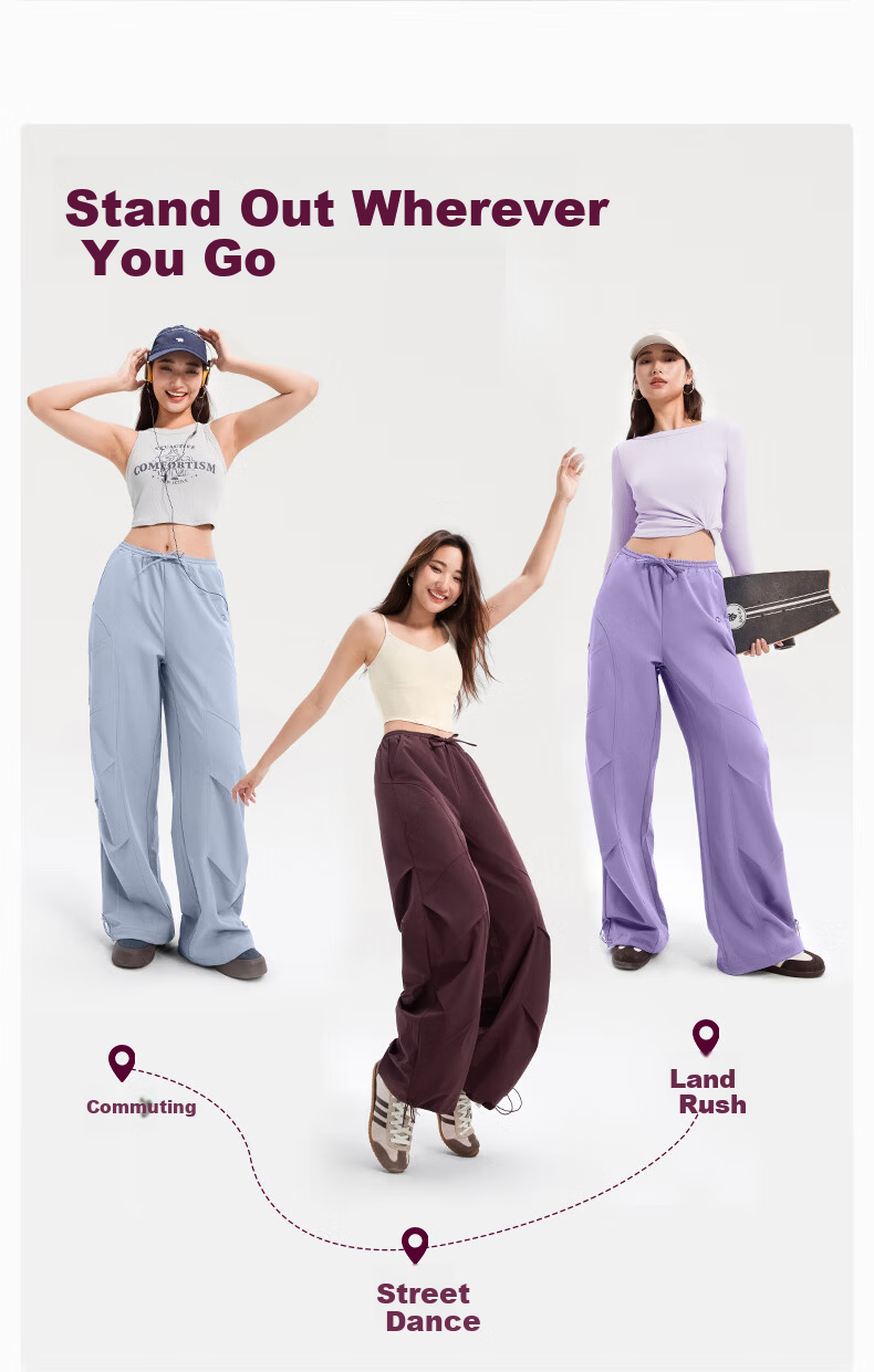 VFU Women's Workwear Quick-Dry Sports Pants New Straight Slim Wrinkle-Resistant Outdoor Hiking Autumn Qinghui Blue L 12