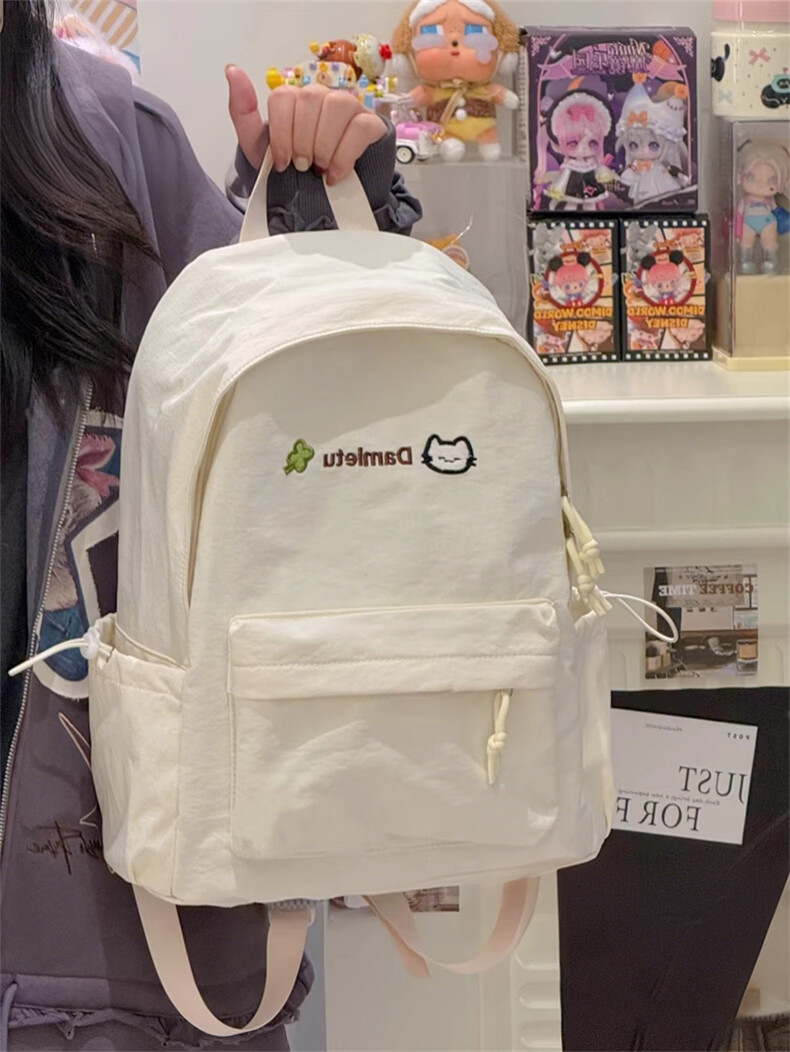 VICTORIATOURIST Middle School Student Backpack for Girls High-Value Ins Style High School and College Large Capacity Ultra-Lightweight Load-Reducing Backpack 7