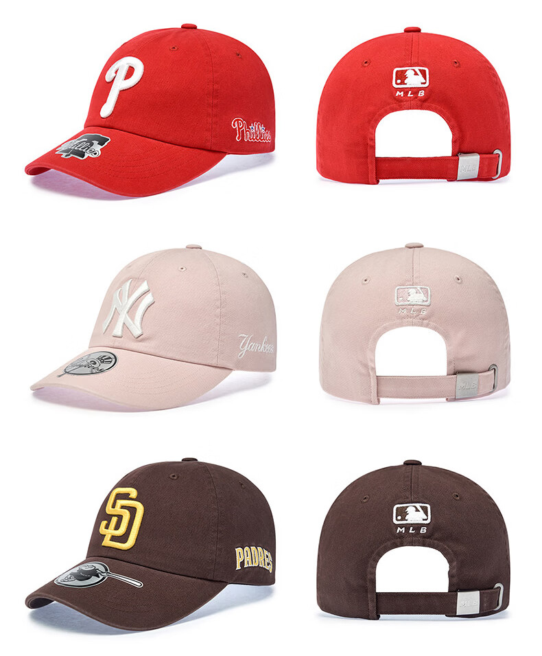 MLB Unisex Baseball Cap Soft Top Sports Duckbill Hat KARINA Celebrity Style 3ACPB245N-50BKS-F 27