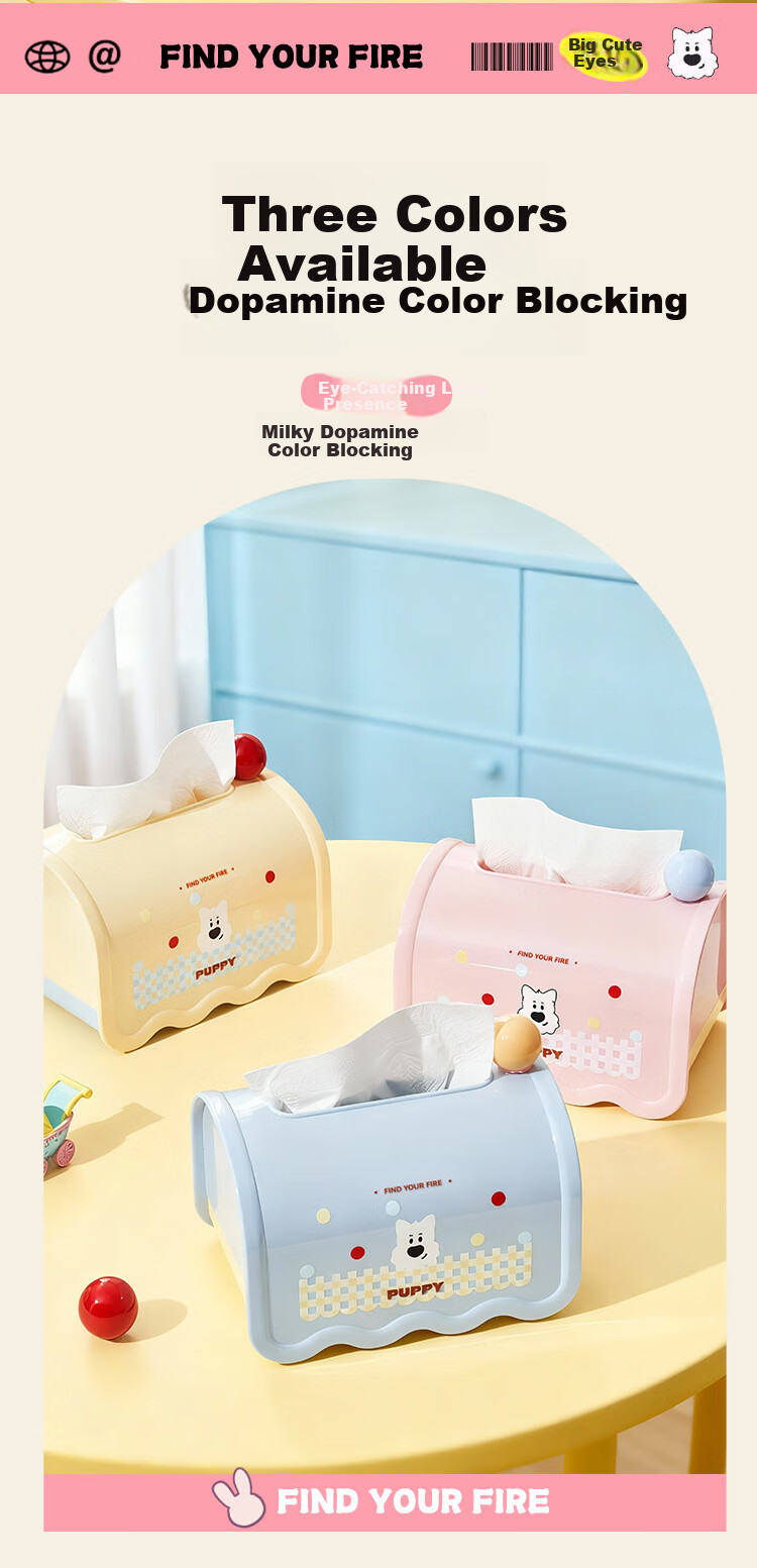 UBILI Creative Tissue Box with Spring, High-End Stylish Napkin Holder for Living Room Desktop Decoration, Model 7084 Blue 8