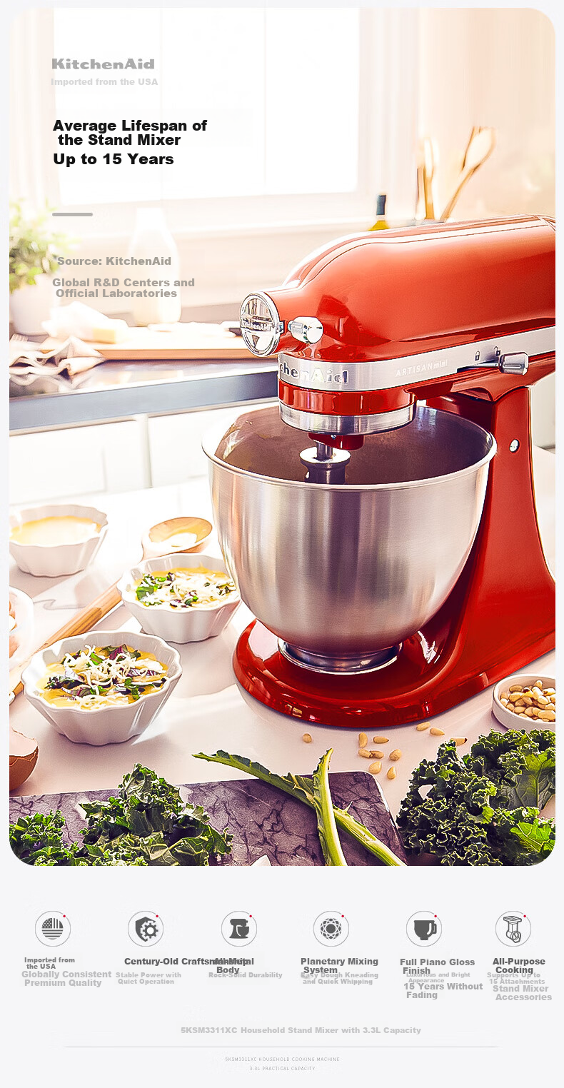 KitchenAid 3.5QT Artisan Mini Stand Mixer Matte Black 5KSM3311XCBM 3