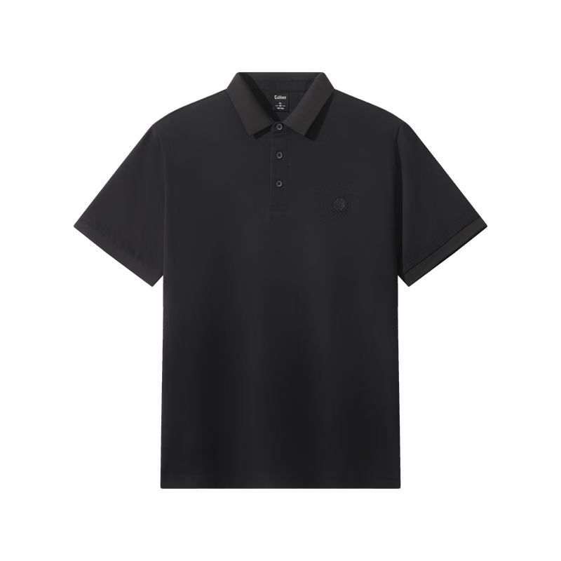 CABBEEN Ice Oxygen Cool Bead Polo Shirt Men Water-Soluble Embroidered Galloping Horse Totem 2026 Spring Summer Short Sleeve Breathable Polo Shirt