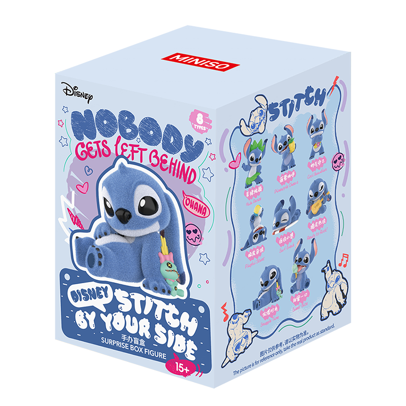 MINISO Disney Stitch By Your Side Series Blind Box Figure Toy Ornament Birthday Gift Unisex Single Box