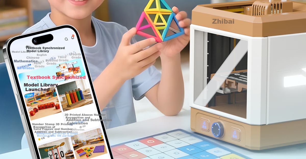 Zhixiaobai Kids 3D Printer Explorer3 Home Learning Small Fully Automatic Leveling High-Speed High-Precision AI Modeling One-Click Printing Cherry Dream Pink Purple 2