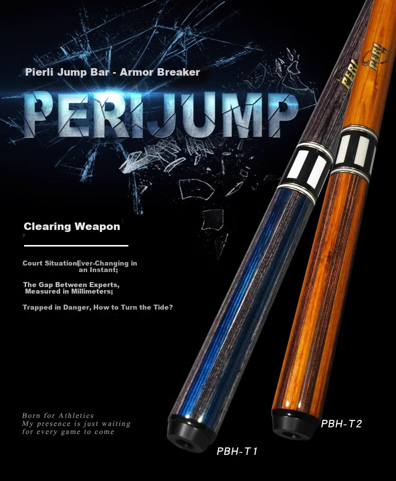 PERI Black 8-Ball Cue American 9-Ball Break Cue Chinese Professional Single Shot Cue Conqueror VR1-R (Rubber Grip) 1