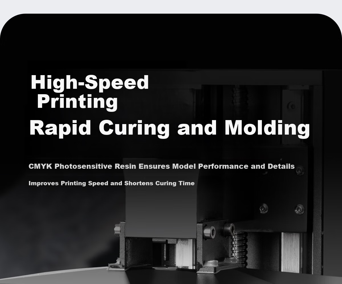 CMYKSUPPLIES Rigid Photocurable Resin 3D Printing Resin Material 405nm Wavelength LCD Compatible with Creality/Anycubic/Phrozen/Hege Printers 5