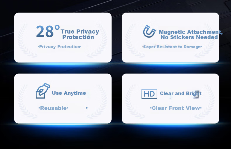 Mryc Magnetic Privacy Screen Protector for MacBook Pro/Air 13.3-inch Laptop Anti-Spy Film Scratch-Resistant Privacy Filter 2