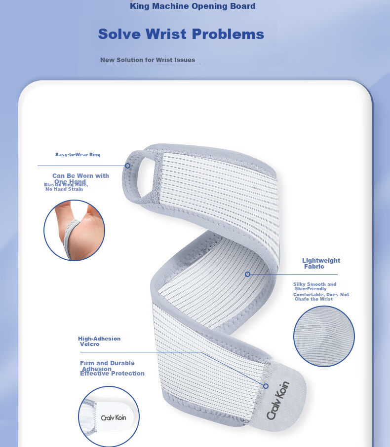 CRALVKOIN Medical Moxa Self-Heating Wrist Brace for Tenosynovitis, Wrist Sprain Support, Heat Therapy for Mom's Hand, Mouse Hand, Postpartum Recovery 5