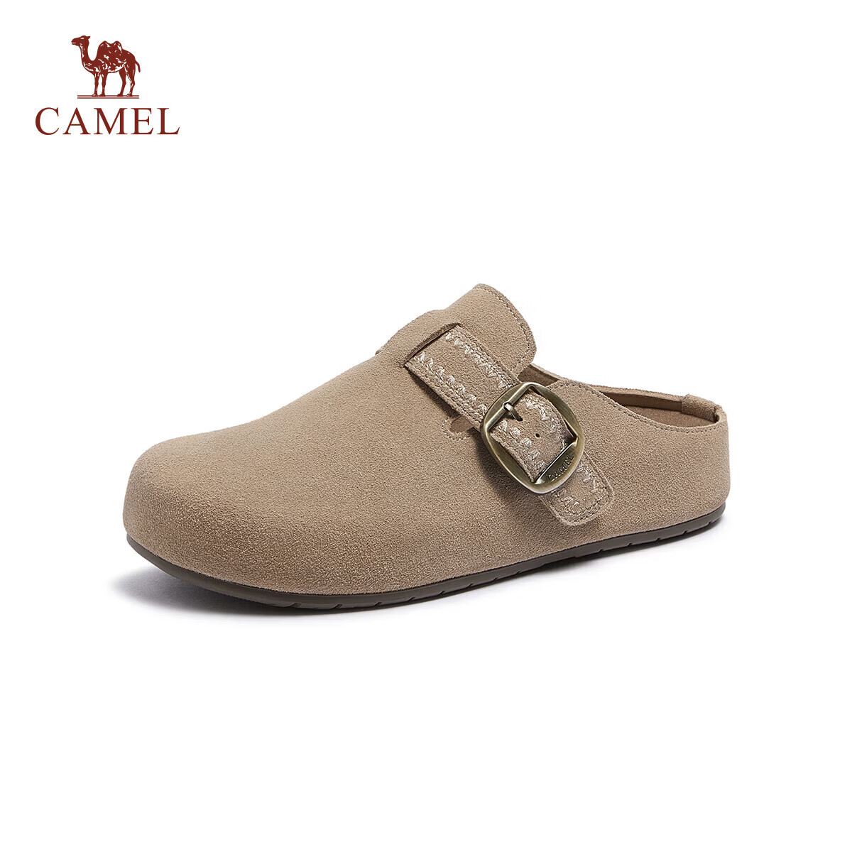 CAMEL Pine Bag 2nd Generation Birkenstock Style Half Slippers Women Ethnic Casual Shoes L26S700197 Apricot Size 35