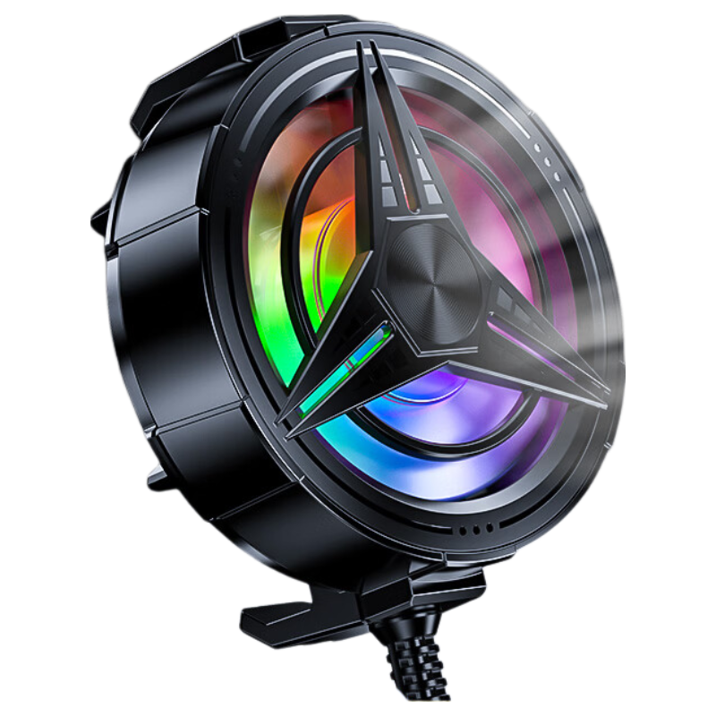 Kewo Gaming-Level Cooling Mobile Phone Cooler Clip-On Game Live Streaming Cooling Fan Powerful PUBG Cooler Compatible with iPhone 17 Huawei Xiaomi Smartphones