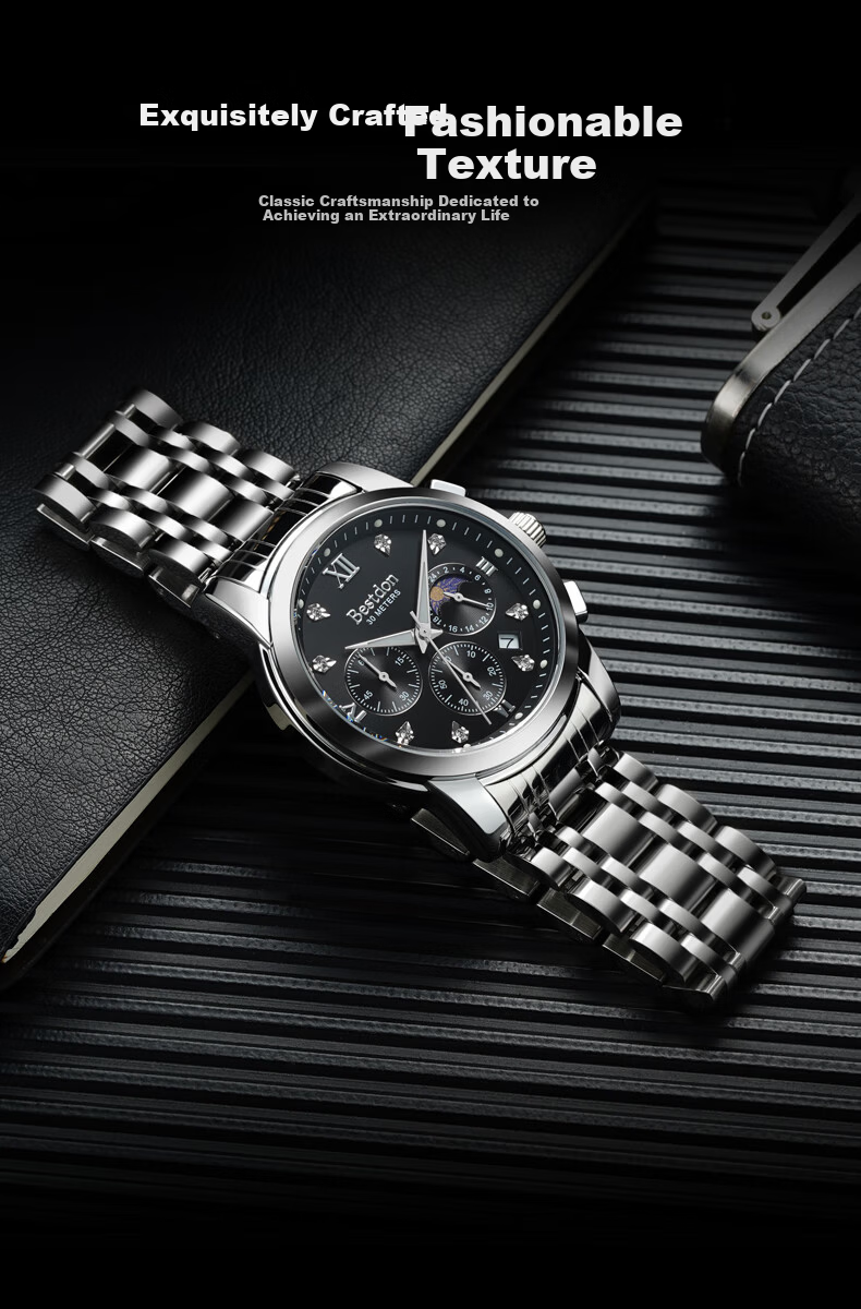 Bestdon Men's Quartz Waterproof Luminous Fashion Wristwatch Gift Box Men's Gift 2