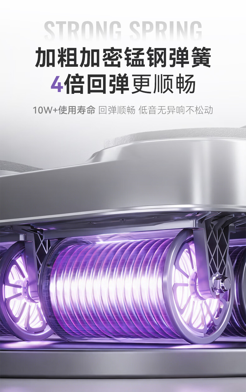 LI-NING Four-Wheel Smart Ab Roller with Automatic Counting and Rebound Professional Abdominal Muscle Trainer Home Fitness Equipment for Belly Fat Reduction 10