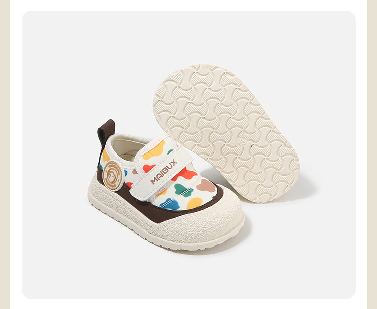 ThomBaker Baby Toddler Walking Shoes Spring Fashion Non-slip Soft Sole Colorful Size 16 15