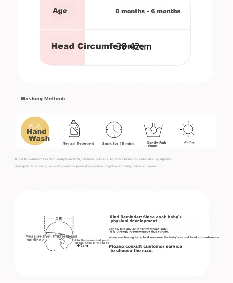 Benaxi Baby Hat Summer Thin Newborn Soft Fontanelle Cap Infant Spring Summer Cooling Hat Toddler Summer Hat 18