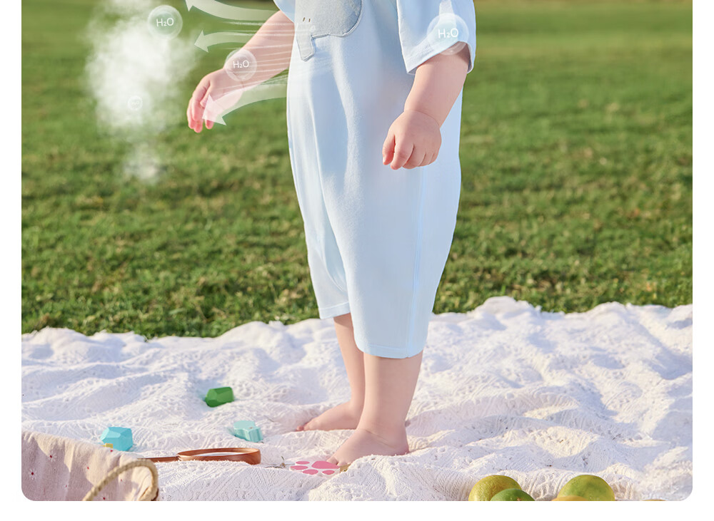 Betis Baby Clothes Summer Thin Cool Breathable Romper Newborn Short Sleeve One-piece Air Conditioning Suit Crawling Suit 10
