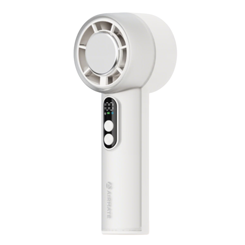 AIRMATE Handheld Mini Fan with Ice Cooling, Digital Display, Quiet Operation for Home, Office, Car, Baby, Energy-Saving And Long Battery Life FREE7