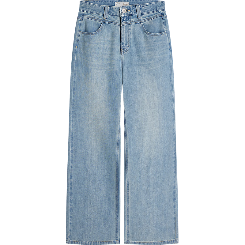 INMAN Vintage Washed Denim Cigarette Pants 26 Summer Women's New Versatile Cropped Straight Pants Light Denim 29