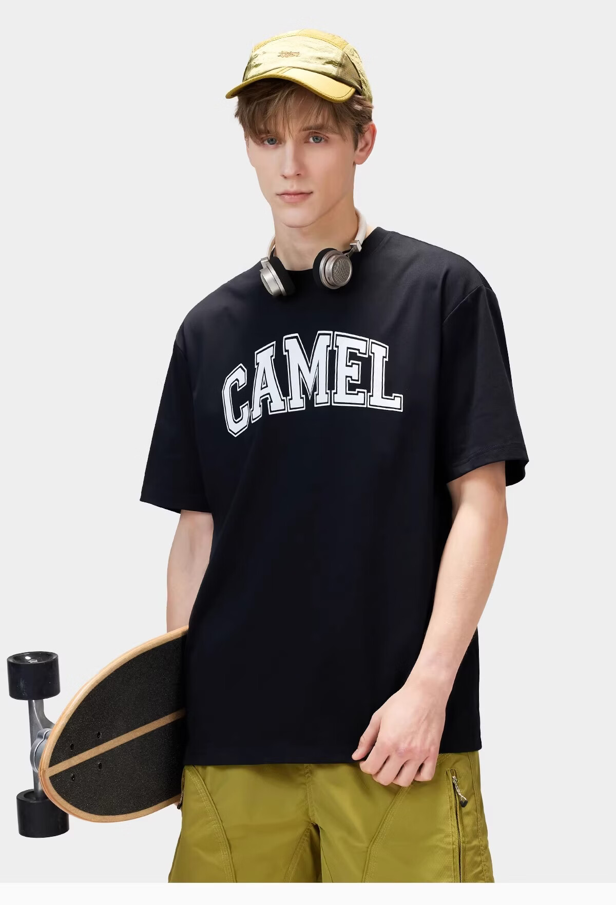 CAMEL Outdoor Quick-Dry T-Shirt Unisex Spring Summer 2026 Breathable Moisture-Wicking Stretch Cotton Hiking Mountaineering Sports Top 9098 11