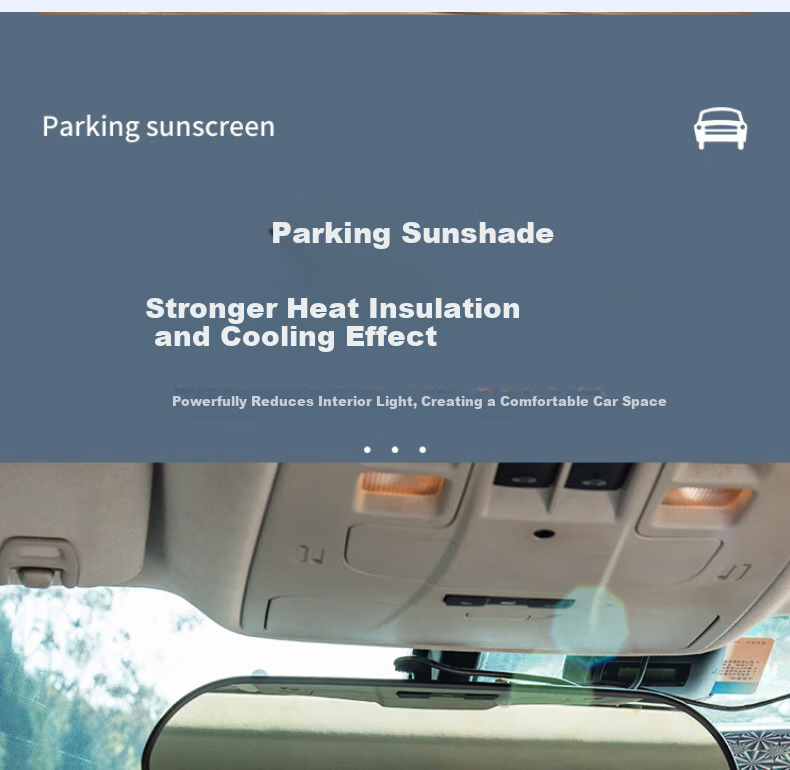 Xinuo Sunscreen Sunshade Curtain Glass Blackout Heat Insulation Roller Blind Office No-Drill Installation Adjustable Suction Cup 7